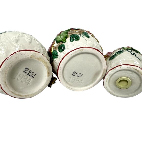 Fitz & Floyd OCI Sri Lanka 3-Pieces-Baroque Creamer Sugar/No Lid & One Shaker - Picture 6 of 8